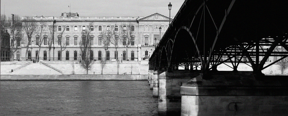 view of the Louvre during an art walking tour in Paris