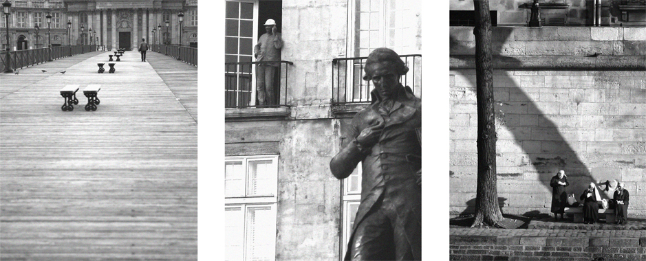 Photos of the banks of the river Seine in Paris during a guided walking tour