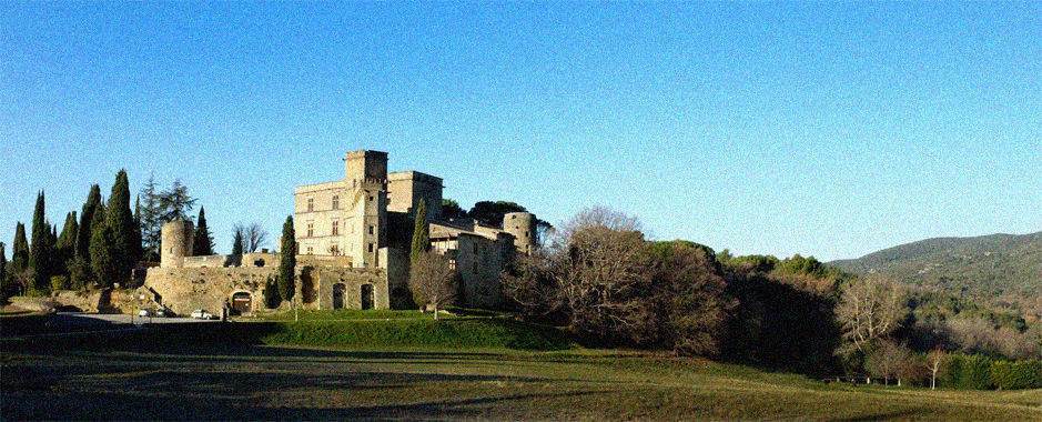 A Renaissance Castle in  Lourmarin during a scenic tour with a local professional guide